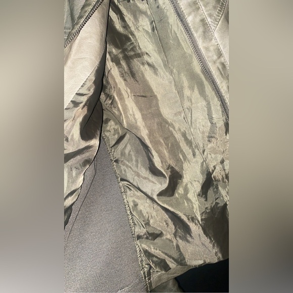 Maurices Size L Faux Leather Jacket Polyester Goth Esthetics Punk Rock - Picture 5 of 6